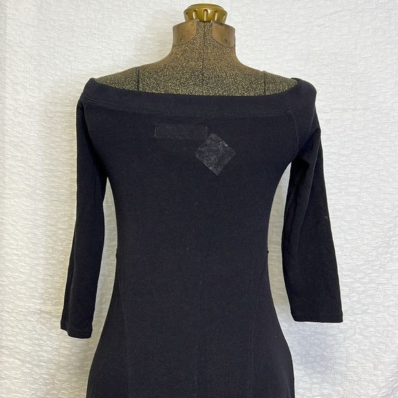 FREE PEOPLE BEACH BLACK COTTON OFF THE SHOULDER MAXI DRESS XS - Picture 10 of 15